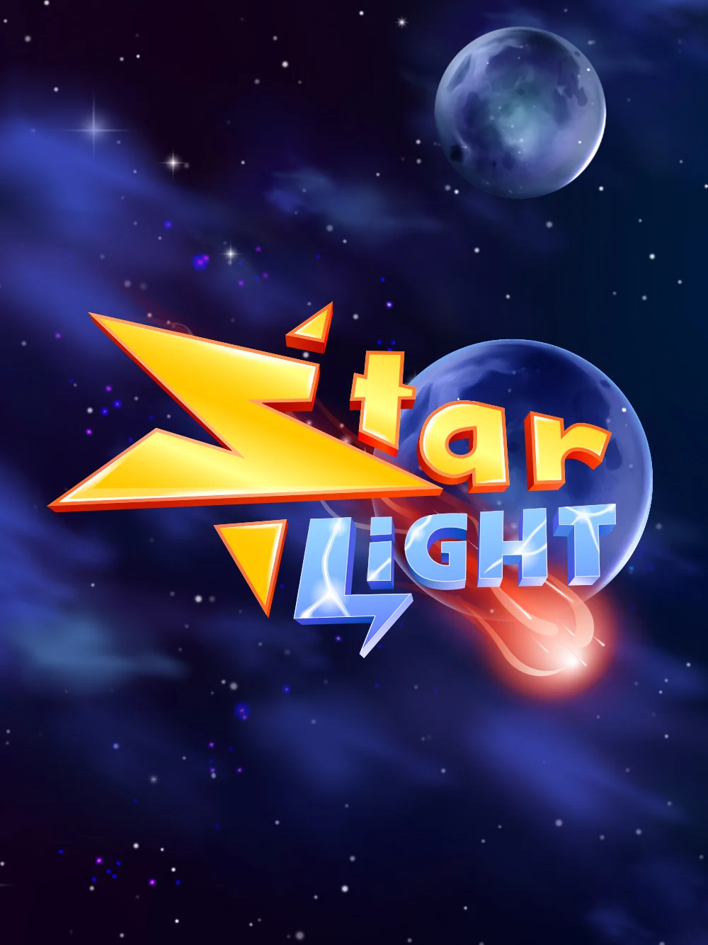 Juego de luces estelares con ambiente premium y contraste oscuro